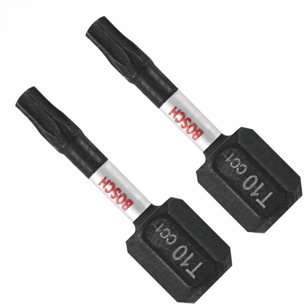 2 embouts courts Torx® n°10 de 1 po