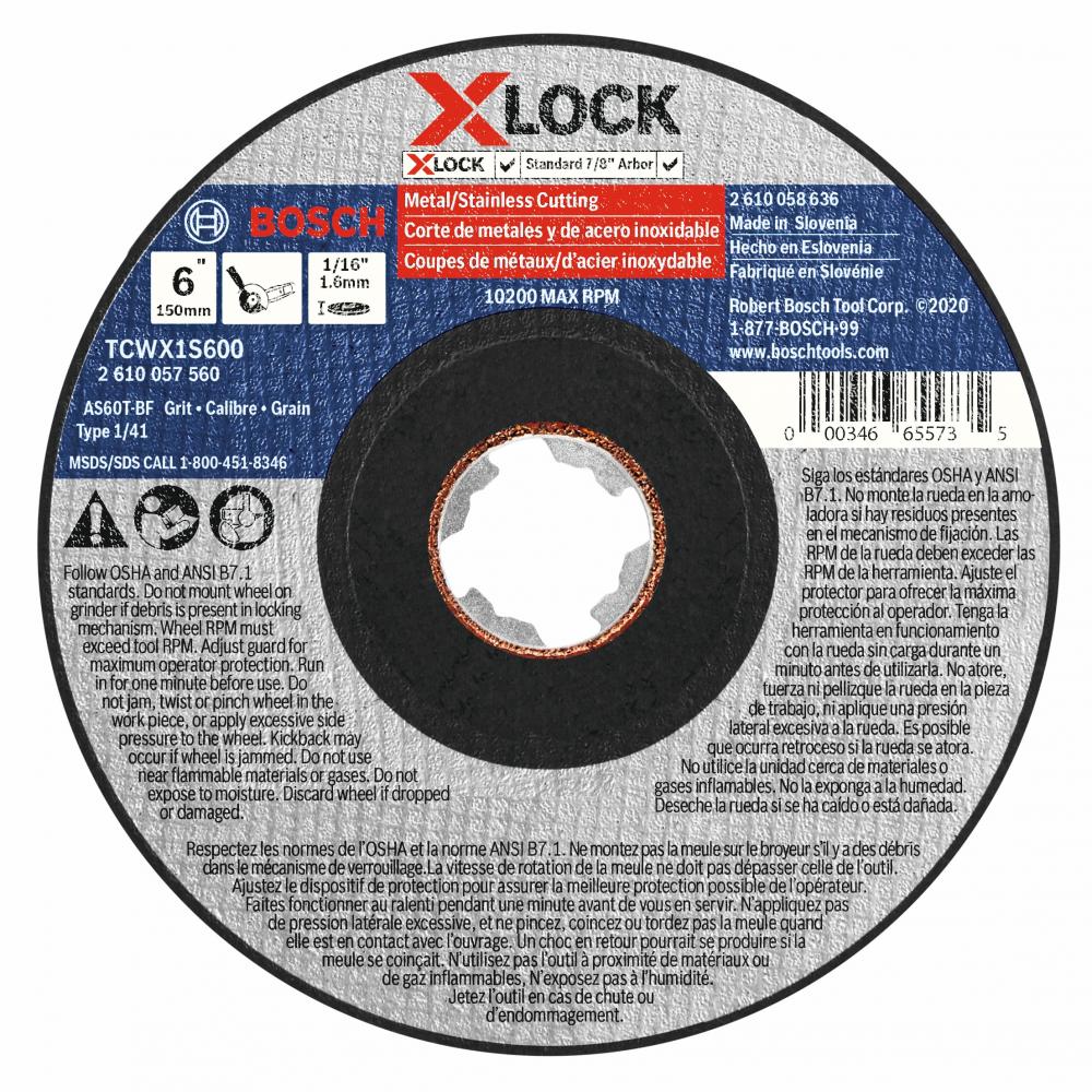 Disque à meuler X-LOCK de 6 po