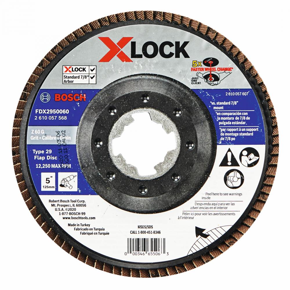 Disque à lamelles X-LOCK de 5 po, grain 60