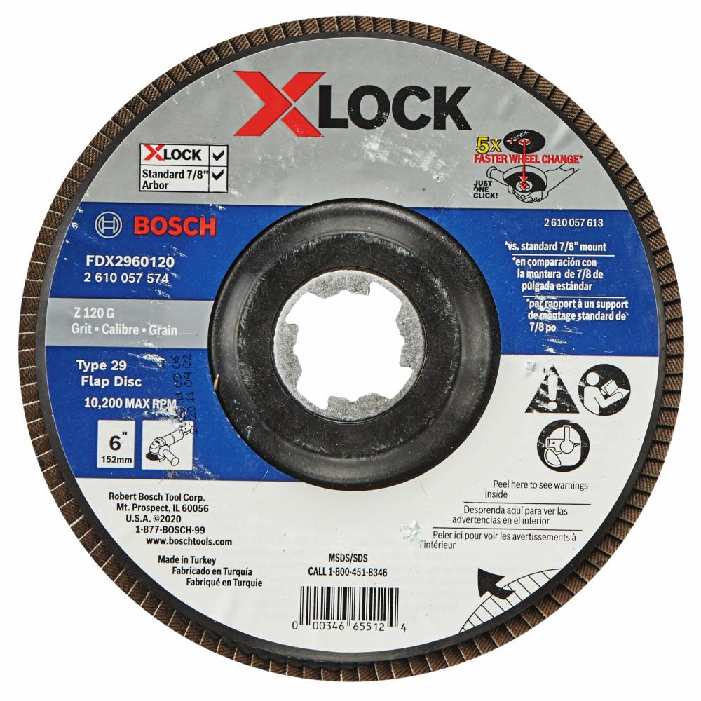Disque à lamelles X-LOCK de 6 po, grain 120