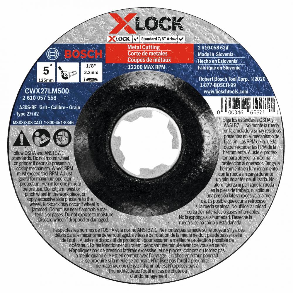 Disque à meuler X-LOCK de 5 po