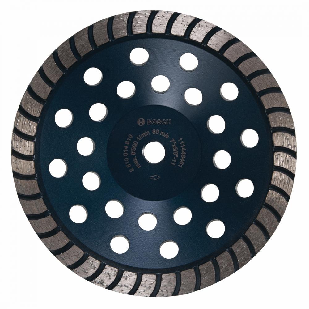 Meule boisseau diamantée à couronne Turbo de 7 po