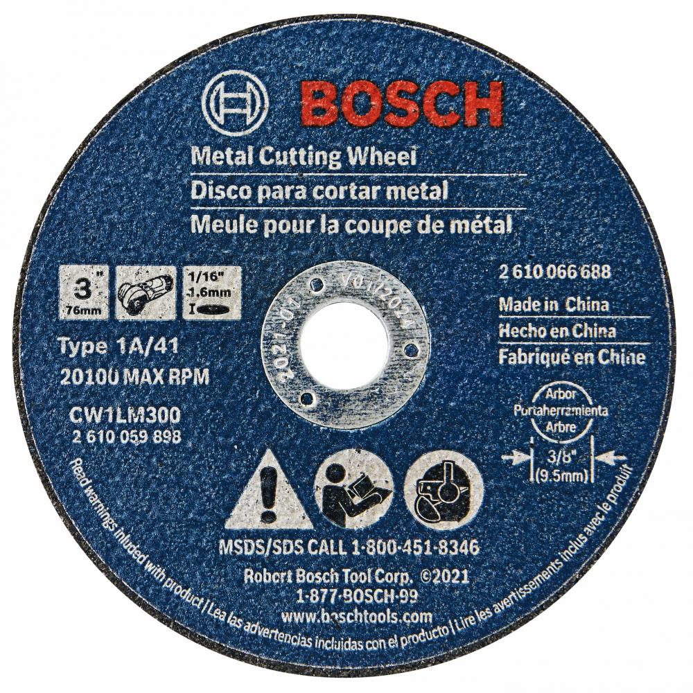 Disque à tronçonner pour métal de 3 po