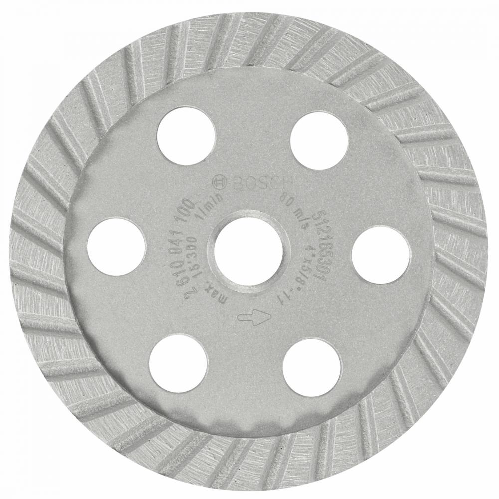 Meule assiette diamantée turbo de 4 po