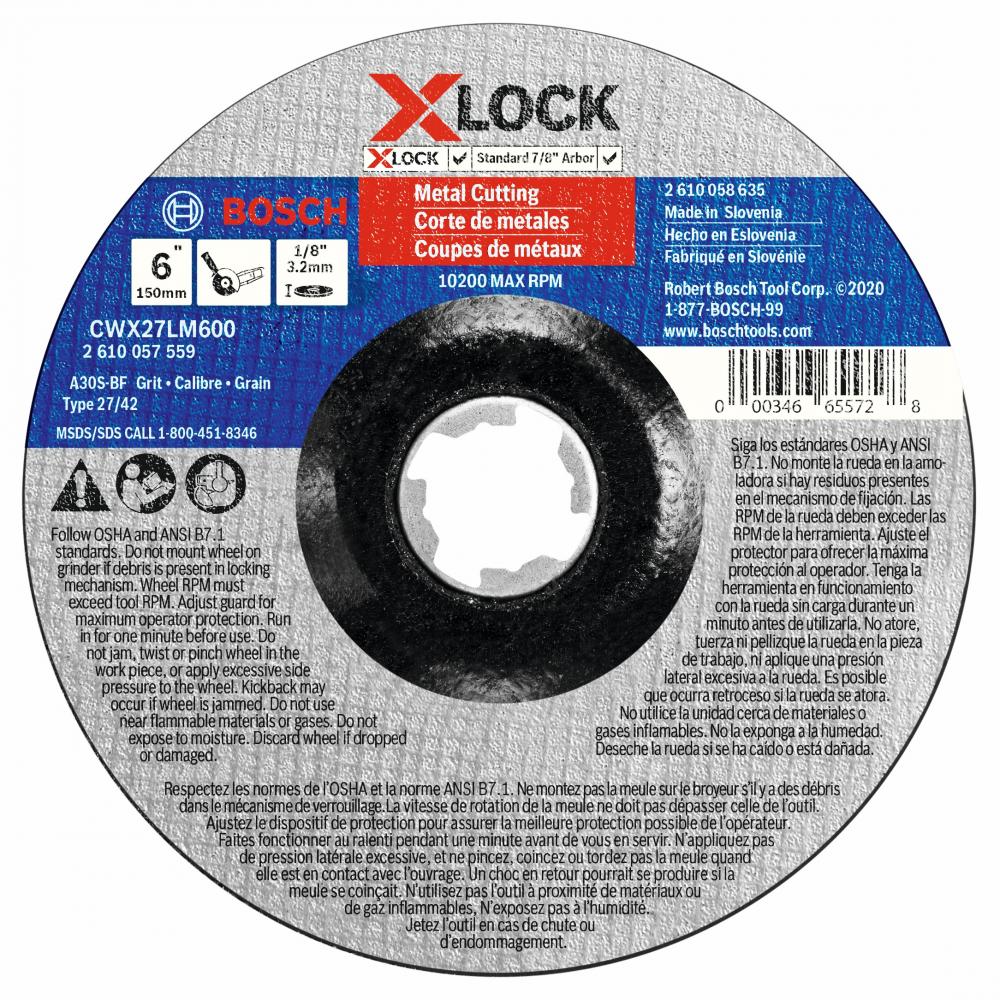 Disque à meuler X-LOCK de 6 po