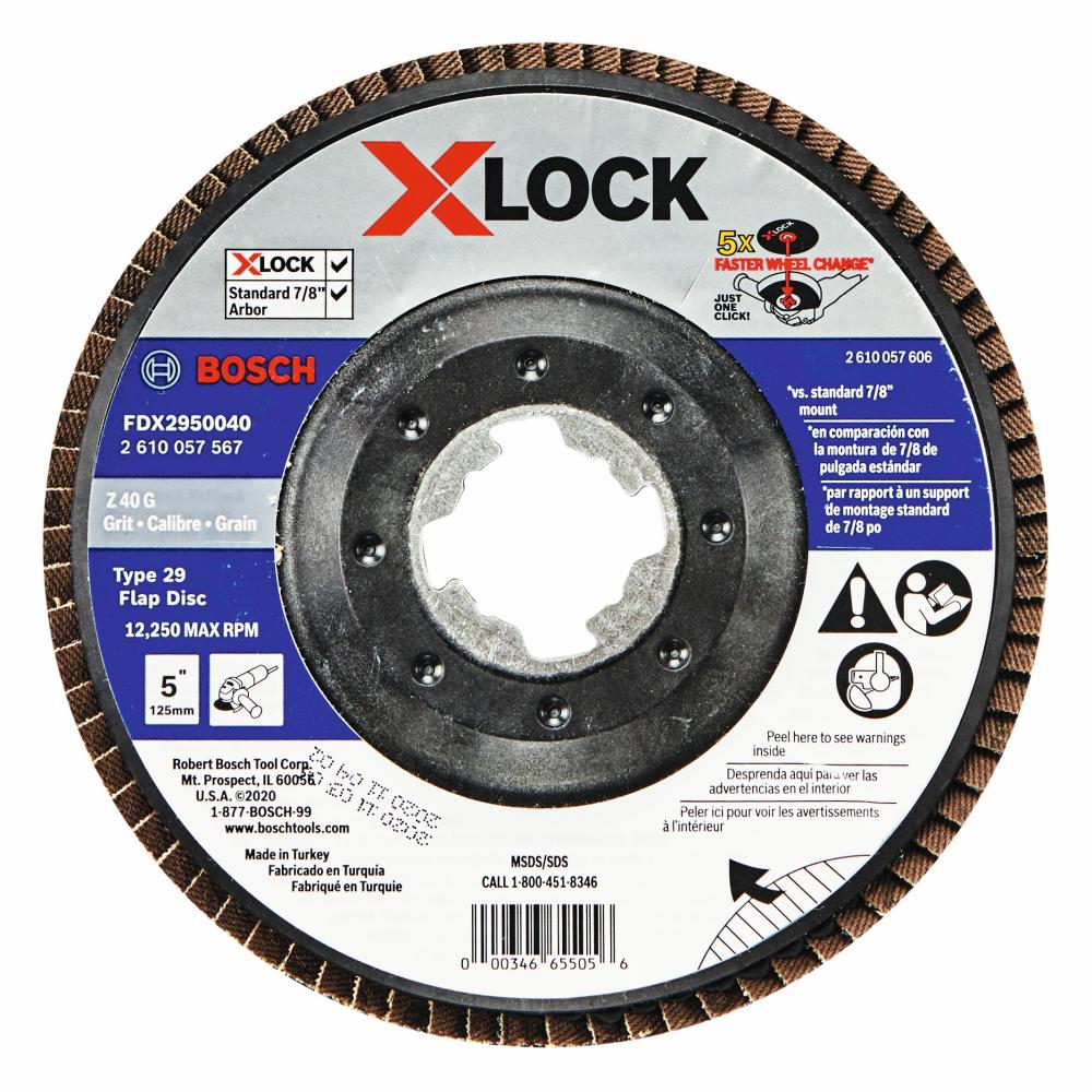 Disque à lamelles X-LOCK de 5 po, grain 40