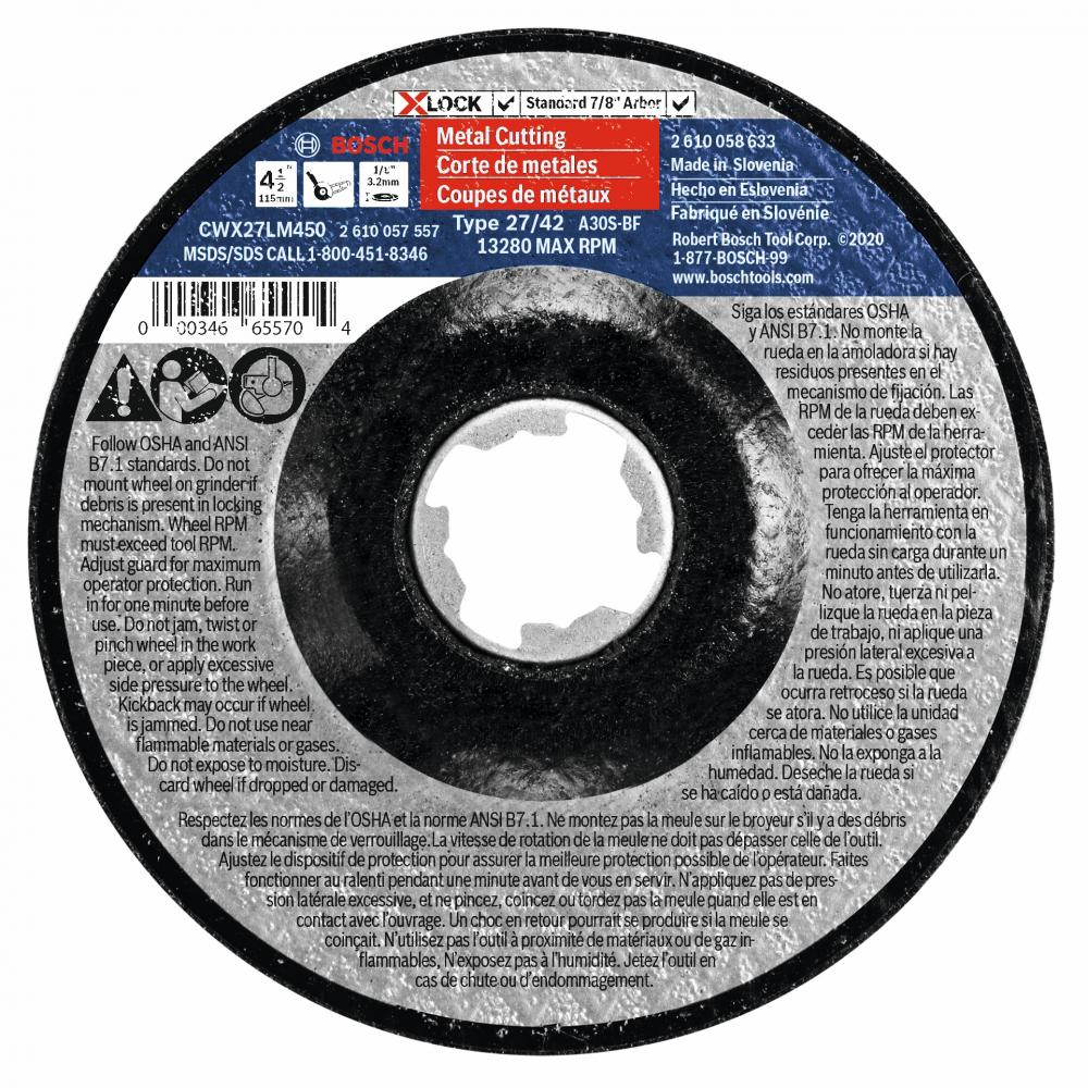 Disque à meuler X-LOCK de 4-1/2 po