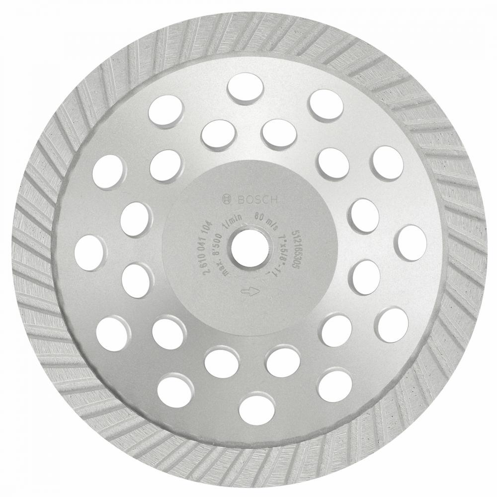 Meule assiette diamantée turbo de 7 po