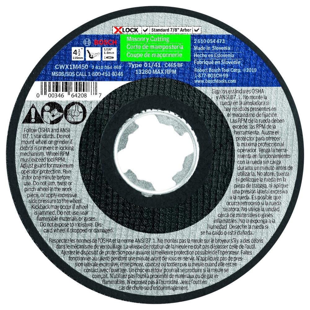 Disque à meuler X-LOCK de 4-1/2 po