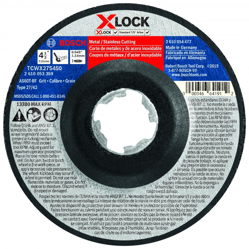 Disque à meuler X-LOCK de 4-1/2 po