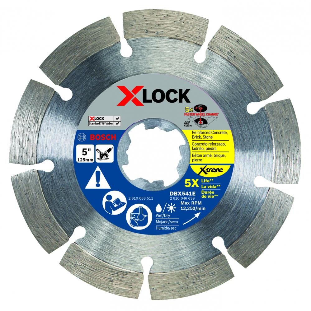 Disque diamanté X-LOCK de 5 po