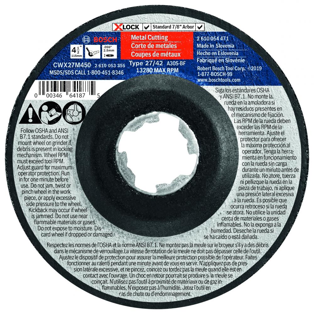 Disque à meuler X-LOCK de 4-1/2 po