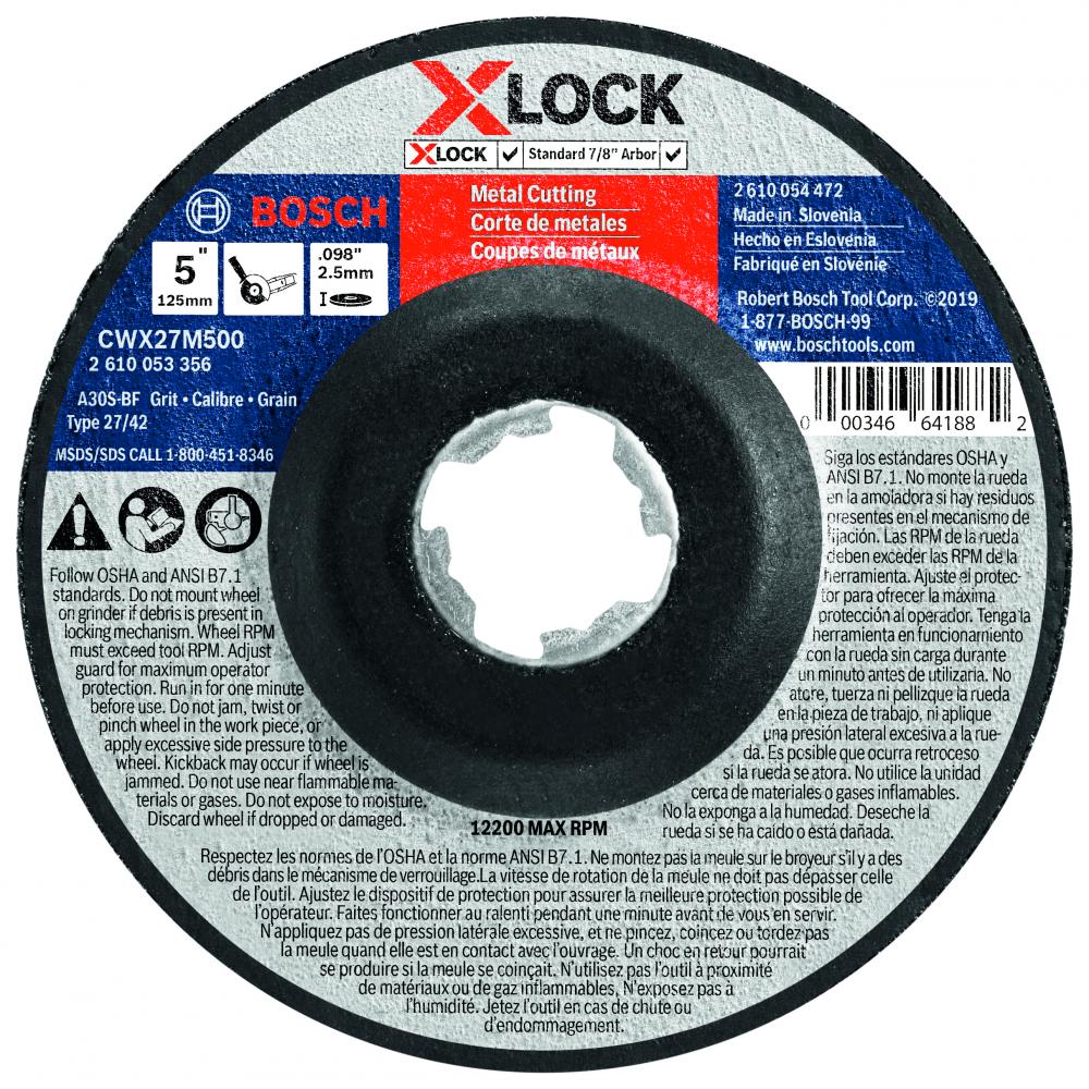 Disque à meuler X-LOCK de 5 po