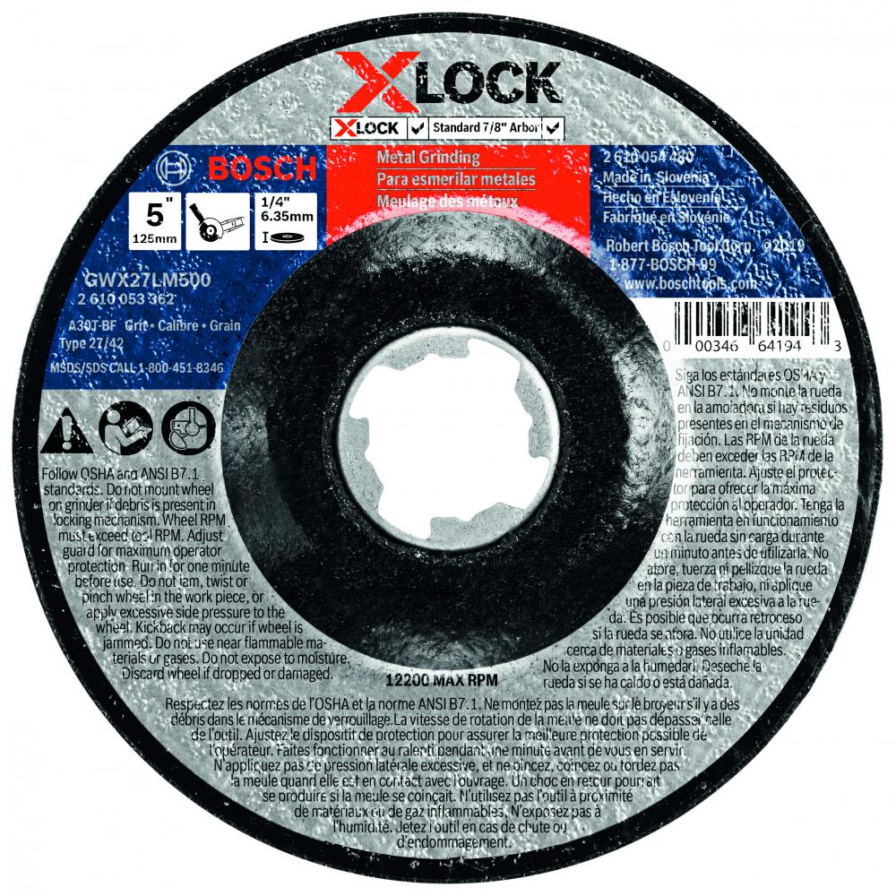 Disque à meuler X-LOCK de 5 po