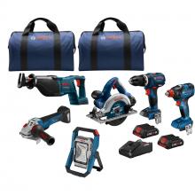 Bosch GXL18V-601B25 - Ensemble de 6 outils 18 V