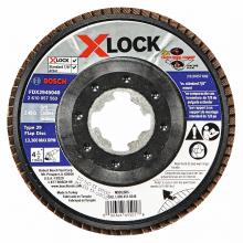 Bosch FDX2945040 - Disque à lamelles X-LOCK de 4-12 po, grain 40