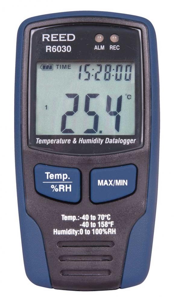 REED R6030 Enregistreur de données de température et d&#39;humidité,  -40-158F