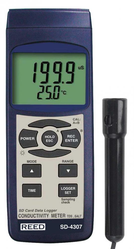REED SD-4307 Compteur de conductivité/MDT/salinité/enregistreur