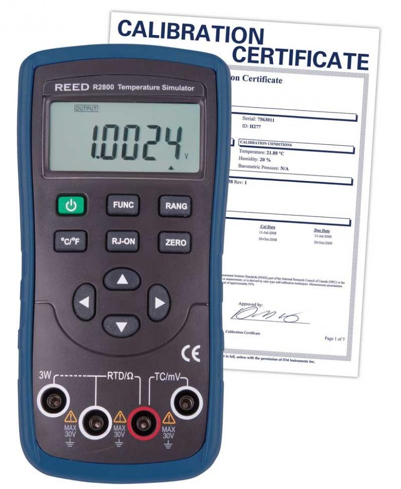 REED R2800-NIST Simulateur de température, avec certificat d&#39;étalonnage NIS