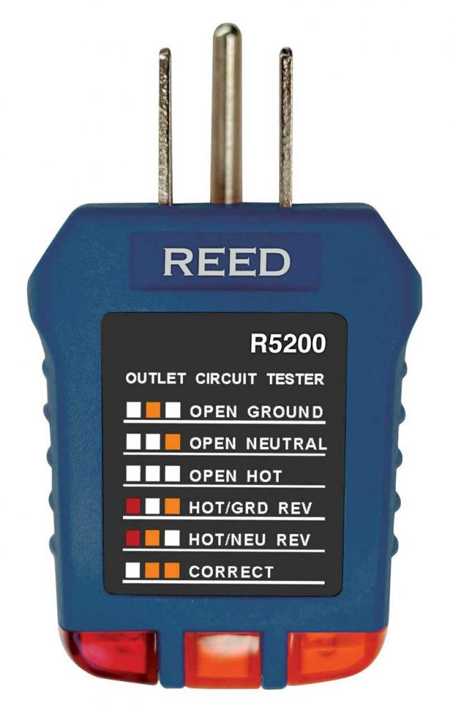 REED R5200 Testeur de prises de courant