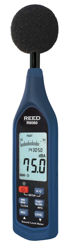 REED R8080 Sonomètre, enregistreur de données et diagramme à barres, 30 à 1