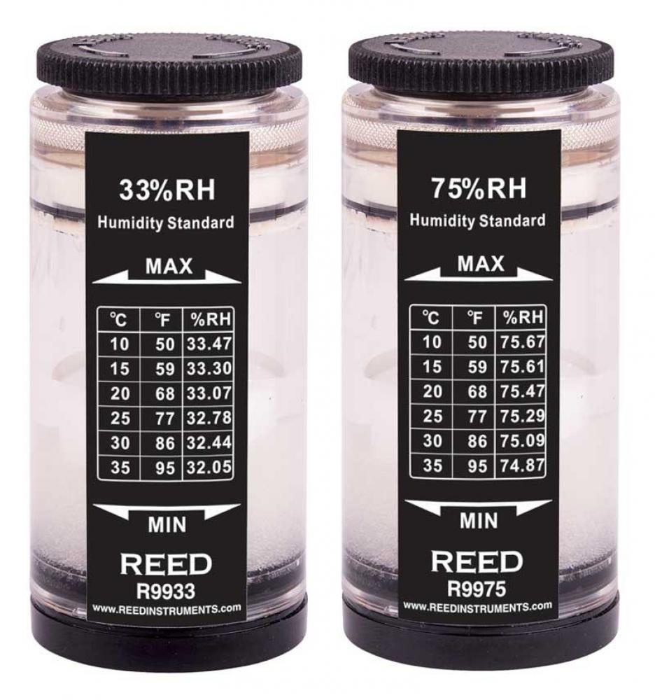 REED R9980 Norme d&#39;étalonnage d&#39;humidité (33 % et 75 %)