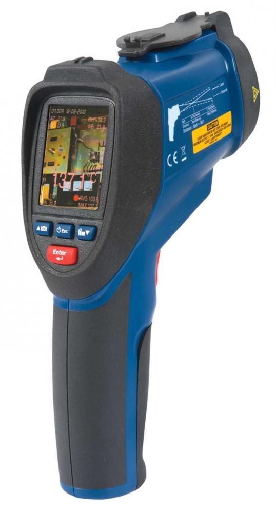 REED R2020 Thermomètre à infrarouge vidéo à laser double, 50:1, 3992F (2200