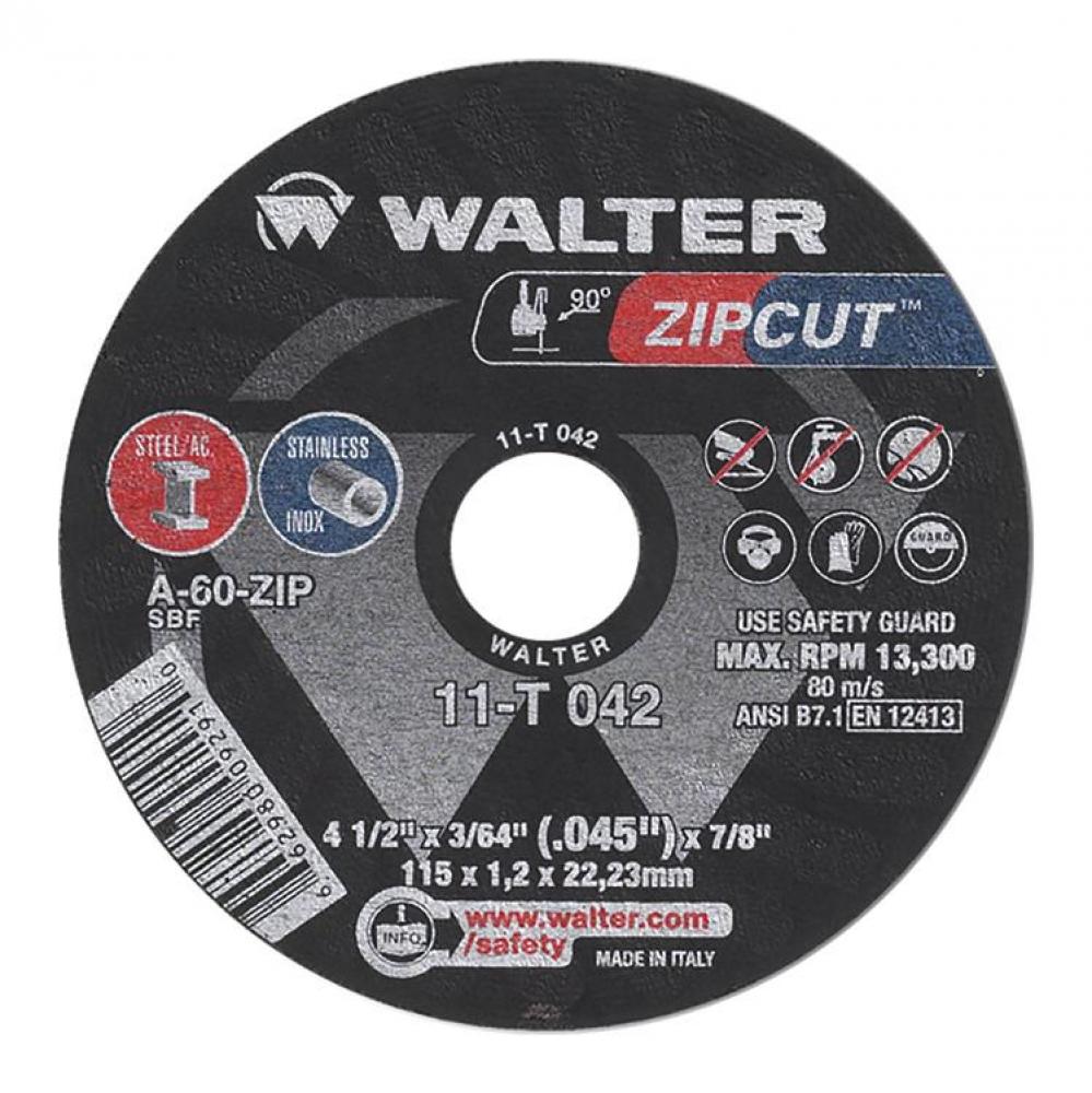 ZIPCUT, DISQUE COUPE 4.5X3/64X7/8&#39;&#39; T1