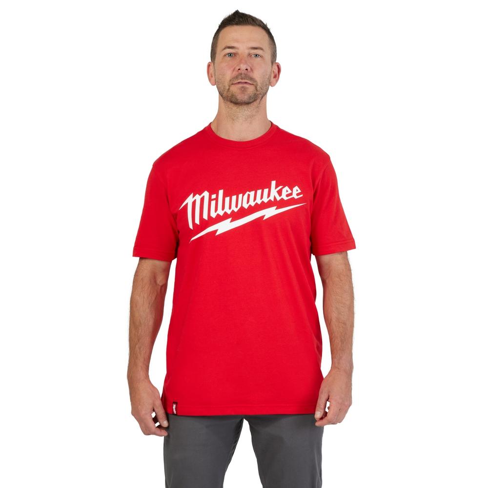 T-Shirt Heavy Duty - Logo à manches courtes Rouge S