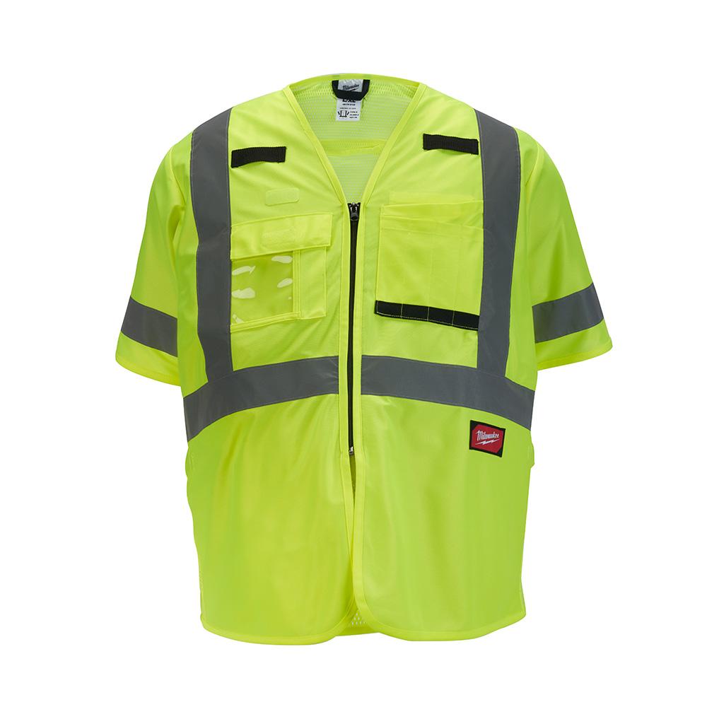Gilet de sécurité jaune haute visibilité jaune de classe 3 – TTTTG/TTTTTG