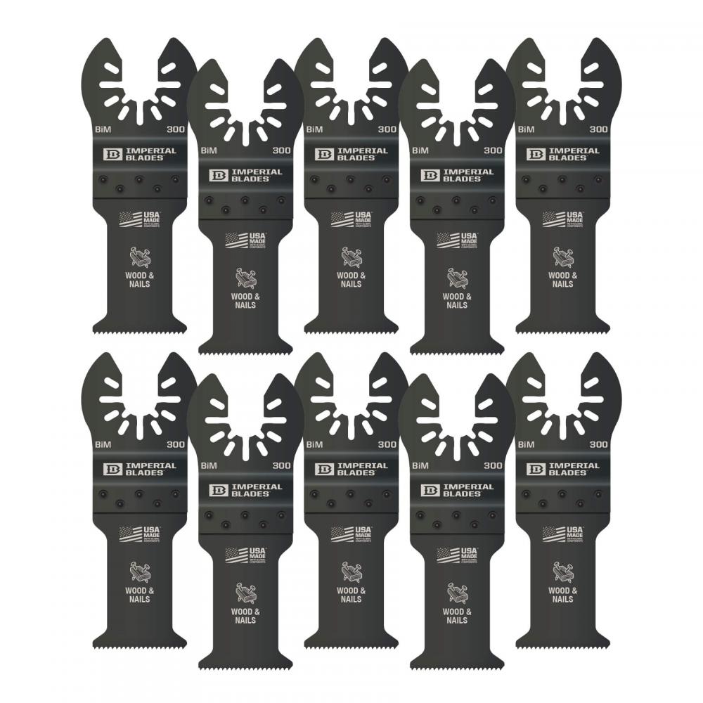 Lames impériales IBOA300-10 One Fit™ 1-1/4&#34; Lame standard pour le bois et les clous, 10PC