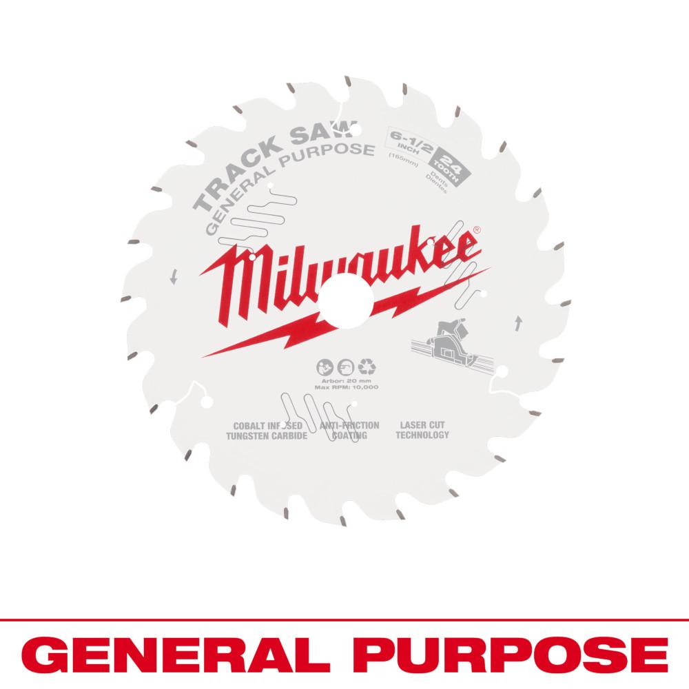 Milwaukee® 6-1/2&#34; 24T lame de scie à chenilles à usage général