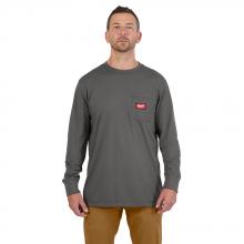 Milwaukee 606G-3X - GRIDIRON™ T-Shirt à poche - manches longues gris 3X