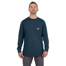 Milwaukee 606BL-2X - GRIDIRON™ T-Shirt à poche - Manches longues Bleu 2X