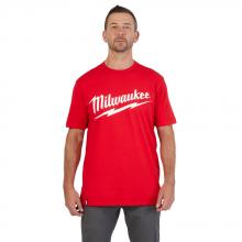 Milwaukee 607R-S - T-Shirt Heavy Duty - Logo à manches courtes Rouge S