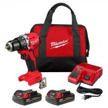 Milwaukee 3602-22CT - Perceuse à percussion sans balais compacte de 1/2 pouce M18 avec 2 blocs-piles