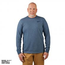 Milwaukee 604BL-S - T-shirt de travail hybride à manches longues (P) – Bleu