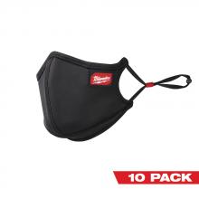 Milwaukee 48-73-4239 - Couvre-visage haute performance réutilisable noir à 3 couches (G/TG) – Paquet de 10