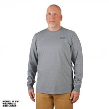 Milwaukee 604G-XL - T-shirt de travail hybride à manches longues (TG) – Gris