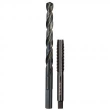Milwaukee 49-57-5548 - Taraud intermédiaire à goujure droite de 3/8 po-16 NC et foret de 5/16 po
