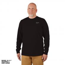 Milwaukee 604B-XL - T-shirt de travail hybride à manches longues (TG) – Noir