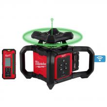 Milwaukee 3702-21 - M18™ Green Interior Rotary Laser Level Kit avec télécommande/récepteur