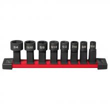 Milwaukee 49-16-1640 - Ensemble de 8 douilles pour clé polygonale à cliquet INSIDERMC – SAE