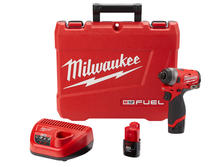 Milwaukee 2553-22 - Ensemble Tournevis à choc Hex 1/4" M12 FUEL™ 