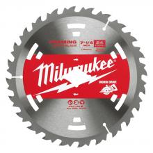 Milwaukee 48-40-1713 - Lame de scie à bois 7-1/4" x 5/8" 24 dents (Paquet de 25)