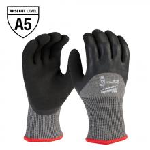Milwaukee 48-73-7951B - Paquet de 12 gants d'hiver enduits par trempage (niveau de protection anti-coupure 5) – M