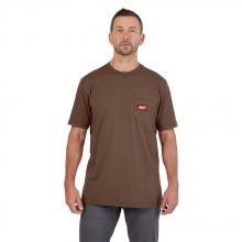 Milwaukee 605BR-S - GRIDIRON™ T-Shirt à poche - Manches courtes Marron S