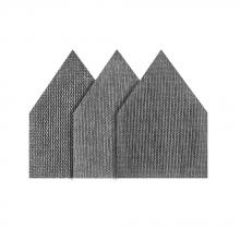 Milwaukee 48-80-5405 - Ensemble de 12 feuilles assorties de papier à poncer en maille à grains 80, 120 et 180 pour ponceuse