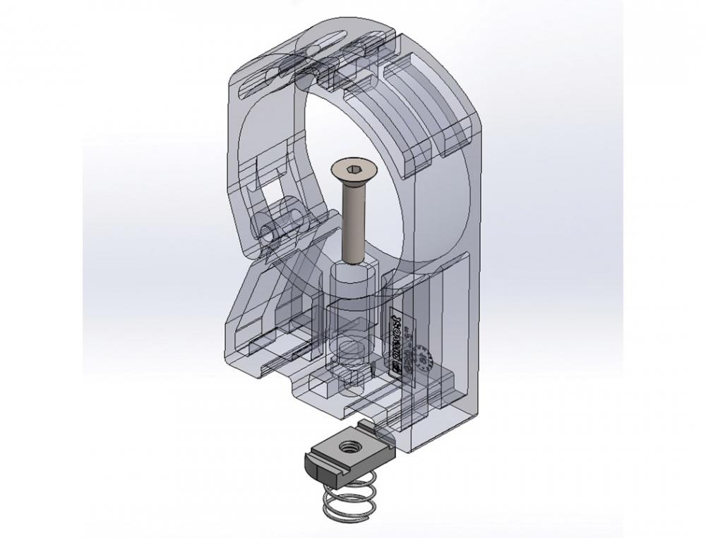 Ens. assemblage support 1-5/8&#34; pour 40 à 63mm