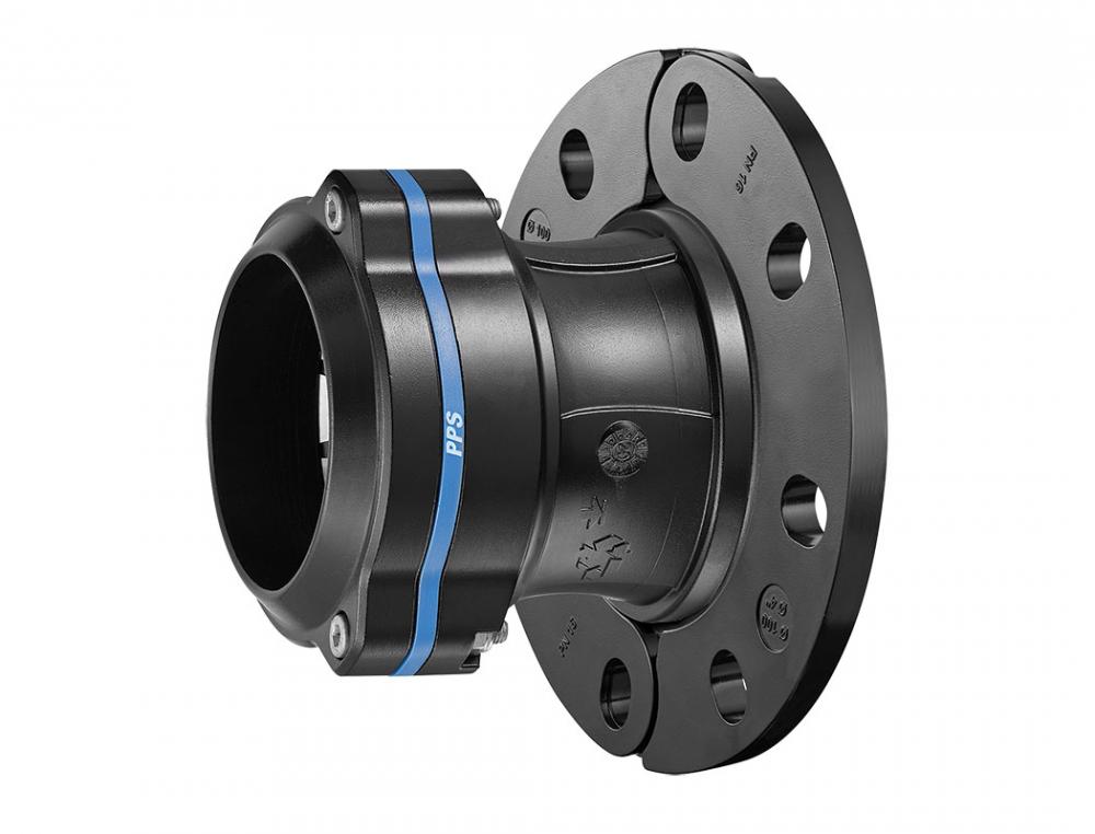 Union 100mm avec bride de connexion PPS CRN